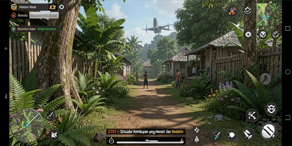 Screenshot menampilkan momen menarik dalam gameplay Simulation.
