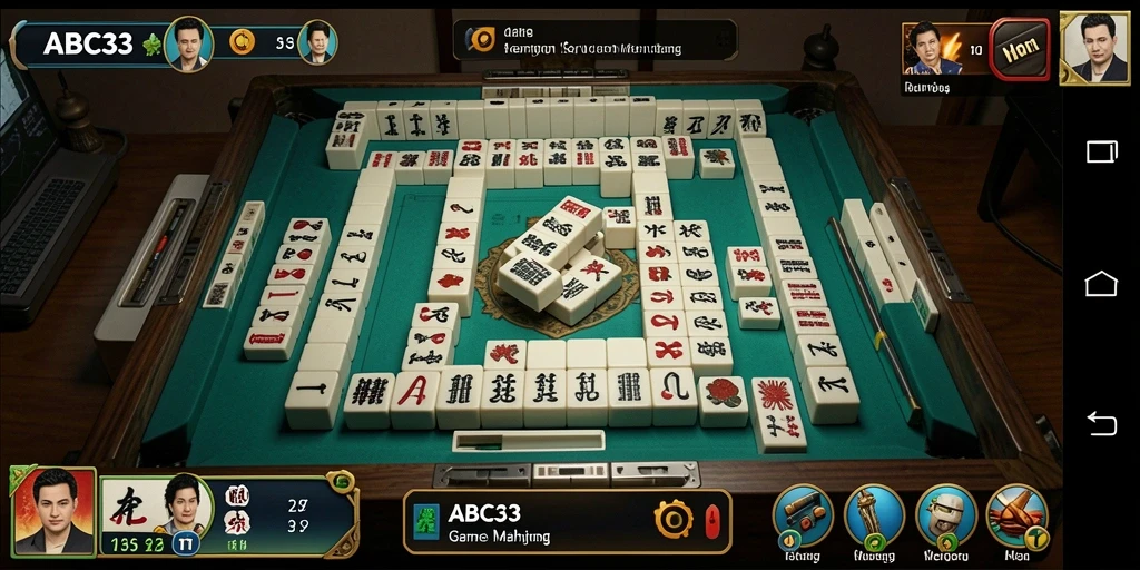 Tampilan menarik saat bermain Mahjong di ABC33.
