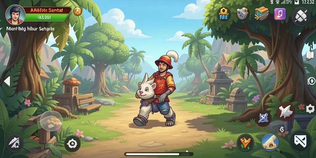 Tampilan gameplay <strong>AFAF</strong> yang mengasyikkan dengan grafis cerah dan kontrol intuitif.