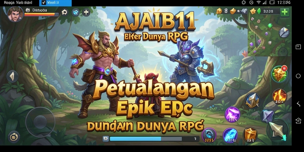 Gameplay AJAIB11 yang mendebarkan dalam dunia RPG yang luas.