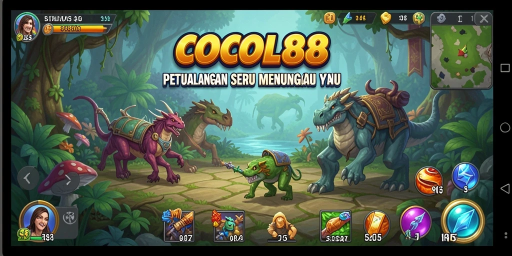 Tampilan permainan seru di COCOL88 dengan gameplay yang mendebarkan.
