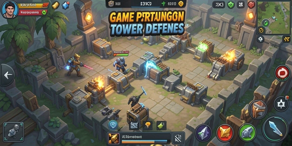Gameplay menegangkan K3K3 dalam aksi Tower Defense.