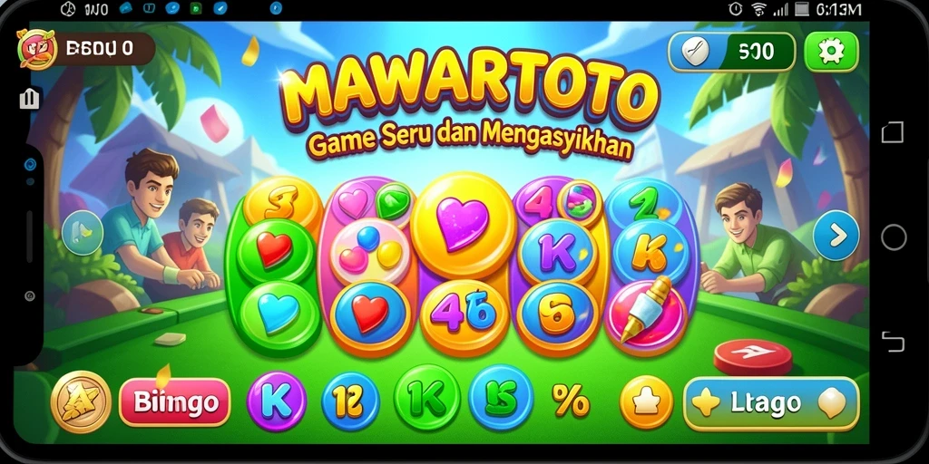 Tampilan gameplay yang menarik dalam MAWARTOTO saat bermain Bingo.