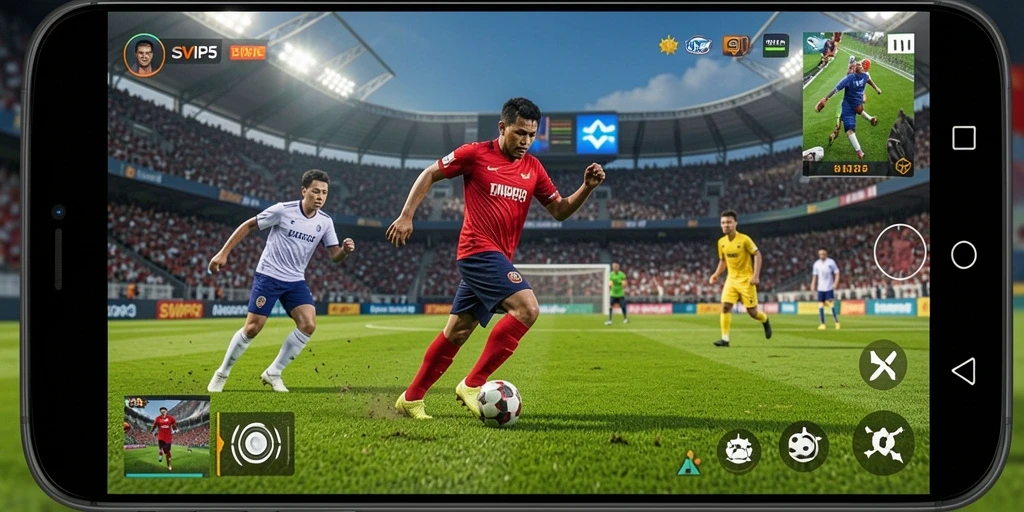 Tampilan gameplay SVIP5 yang seru dan mendebarkan dengan aksi olahraga.